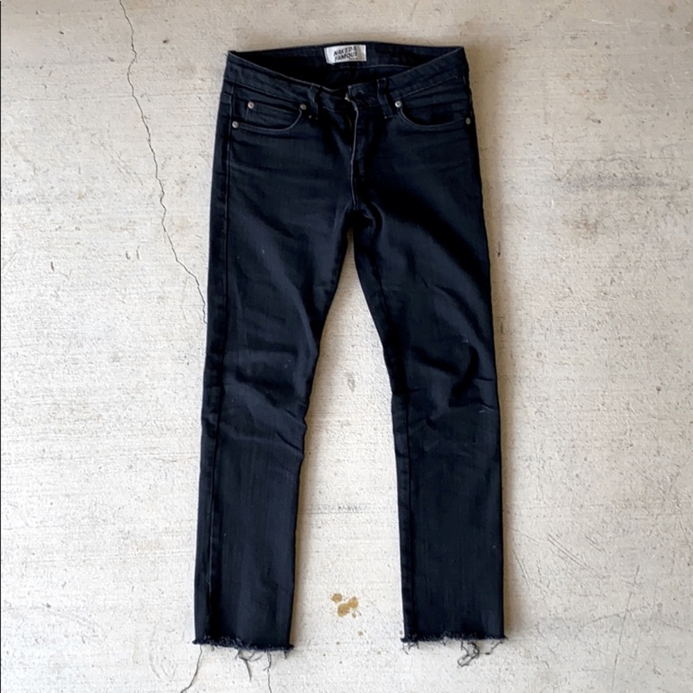 29x30 Naked & Famous Skinny Guy Faded Black